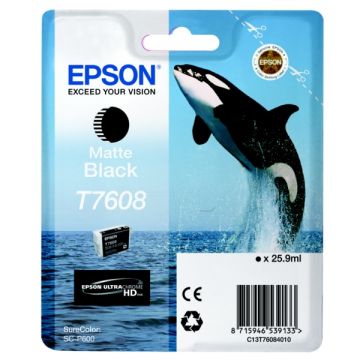 Cartouche d'origine - Epson C13T76084N10 / T7608 - noire