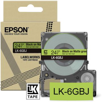 Rouleau d'étiquettes d'origine - Epson C53S672079 / LK-6GBJ - noir, transparent Rouleau d'étiquettes d'origine - Epson C53S672079 / LK-6GBJ - noir, transparent