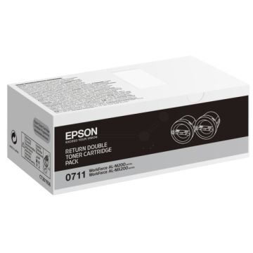Toner d'origine - Epson C13S050711 / 0710 - noir