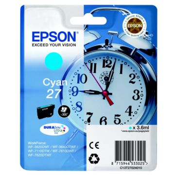 Cartouche d'origine - Epson C13T27024012 / 27 - cyan