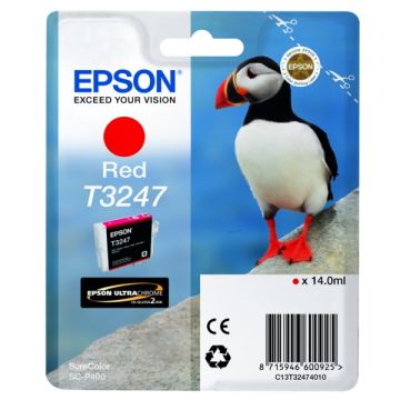 Cartouche d'origine - Epson C13T32474010 / T3247 - rouge