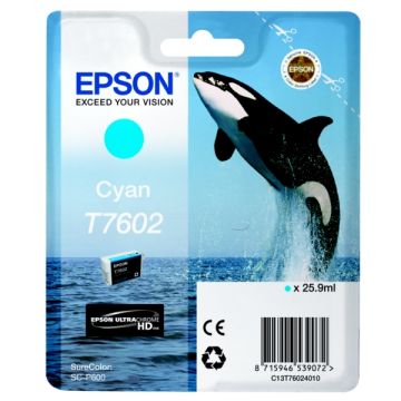 Cartouche d'origine - Epson C13T76024010 / T7602 - cyan