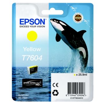 Cartouche d'origine - Epson C13T76044010 / T7604 - jaune