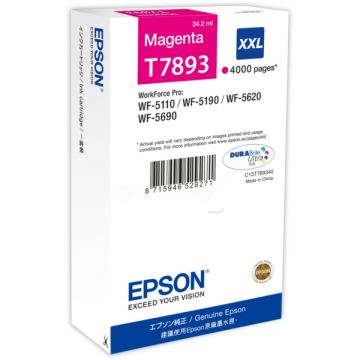 Cartouche d'origine - Epson C13T789340 / T7893 XXL - magenta