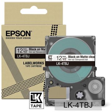 Rouleau d'étiquettes d'origine - Epson C53S672065 / LK-4TBJ - noir, transparent