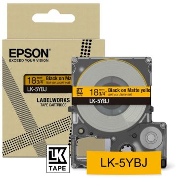 Rouleau d'étiquettes d'origine - Epson C53S672075 / LK-5YBJ - noir, jaune