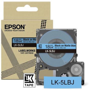 Rouleau d'étiquettes d'origine - Epson C53S672081 / LK-5LBJ - noir, bleu