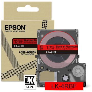 Rouleau d'étiquettes d'origine - Epson C53S672099 / LK-4RBF - noir, rouge