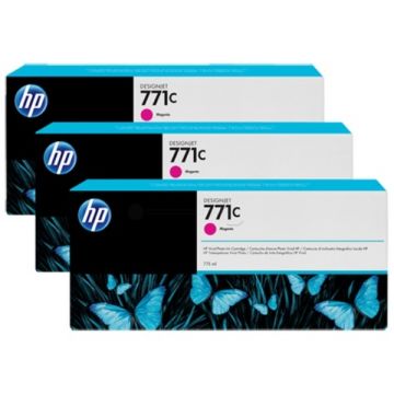 Cartouche d'origine - HP B6Y33A / 771C - magenta - pack de 3