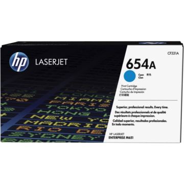 Toner d'origine - HP CF331A / 654A - cyan