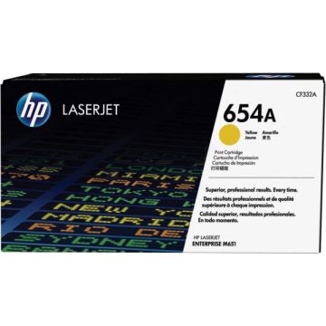Toner d'origine - HP CF332A / 654A - jaune
