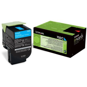 Toner d'origine - Lexmark 70C20C0 / 702C - cyan