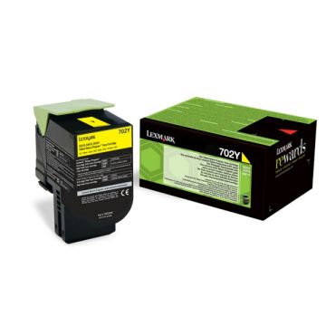 Toner d'origine - Lexmark 70C20Y0 / 702Y - jaune