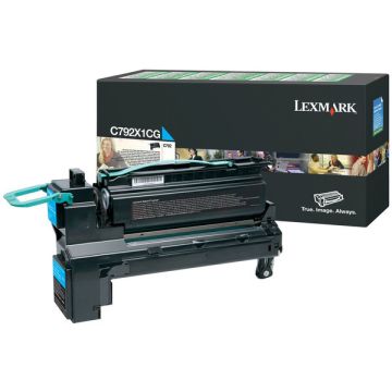 Toner d'origine - Lexmark C792X1CG - cyan
