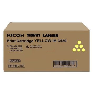 Toner d'origine - Ricoh 418243 / IM C530 - jaune Toner d'origine - Ricoh 418243 / IM C530 - jaune