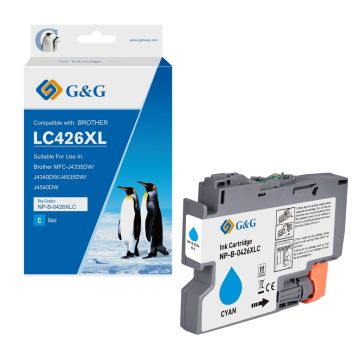 Cartouche compatible de première qualité - Brother LC426XLC - cyan