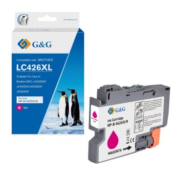 Cartouche compatible de première qualité - Brother LC426XLM - magenta