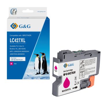Cartouche compatible de première qualité - Brother LC427XLM - magenta
