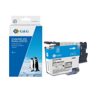 Cartouche compatible de première qualité - Brother LC527XLC - cyan