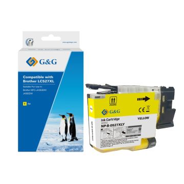 Cartouche compatible de première qualité - Brother LC527XLY - jaune