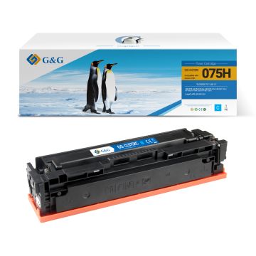 Toner compatible de première qualité - Canon 6368C002 / 075H - cyan