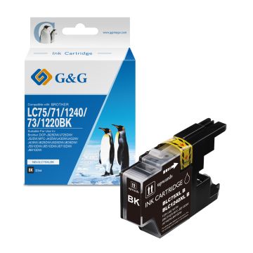 Cartouche compatible de première qualité - Brother LC1240BK - noire
