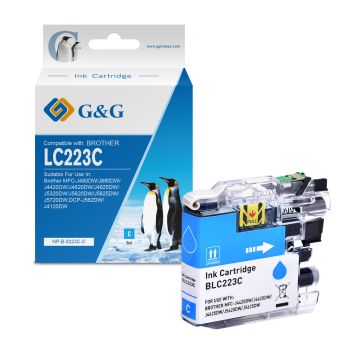 Cartouche compatible de première qualité - Brother LC223C - cyan