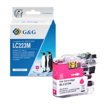 Cartouche compatible de première qualité - Brother LC223M - magenta