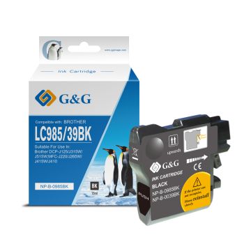 Cartouche compatible de première qualité - Brother LC985BK - noire