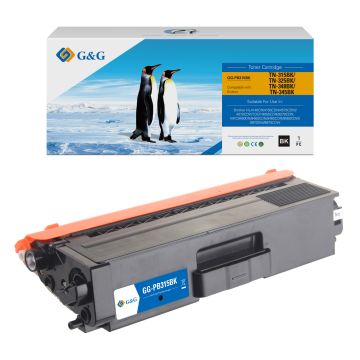 Toner compatible de première qualité - Brother TN325BK - noir