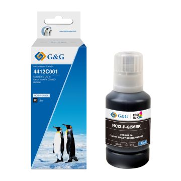 Bouteille d'encre compatible de première qualité - Canon 4412C001 / GI-56 BK - noire