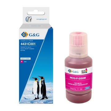Bouteille d'encre compatible de première qualité - Canon 4431C001 / GI-56 M - magenta
