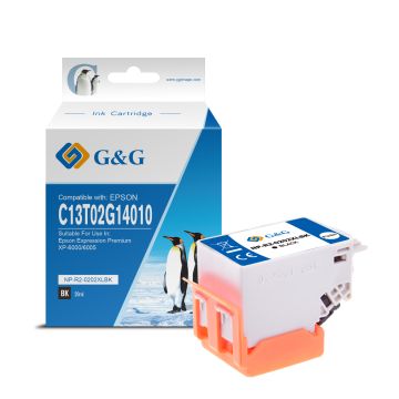 Cartouche compatible de première qualité - Epson C13T02G14010 / 202XL - noire