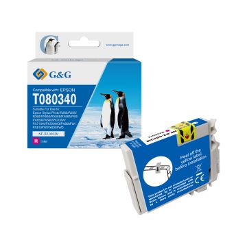 Cartouche compatible de première qualité - Epson C13T08034011 / T0803 - magenta