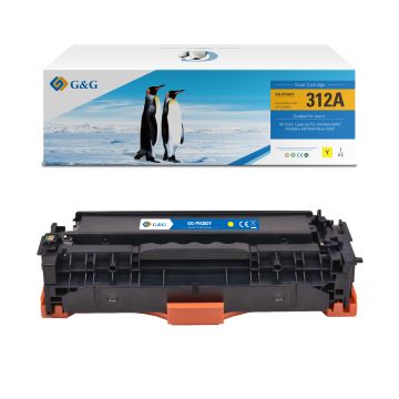 Toner compatible de première qualité - HP CF382A / 312A - jaune