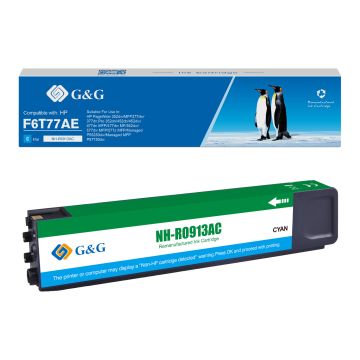 Cartouche compatible de première qualité - HP F6T77AE / 913A - cyan