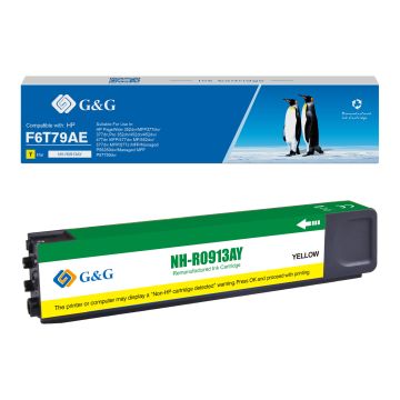 Cartouche compatible de première qualité - HP F6T79AE / 913A - jaune