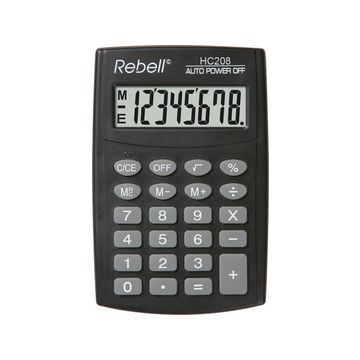 Rebell Calculatrice de poche HC 208, noir