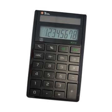TWEN Calculatrice de bureau ECO 8, écran LCD à 8 chiffres,