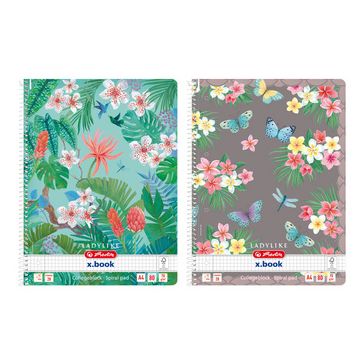herlitz Cahier à spirales Ladylike, A4, quadrillé