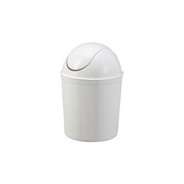 past team Poubelle à couvercle basculant, 5 litres, blanc