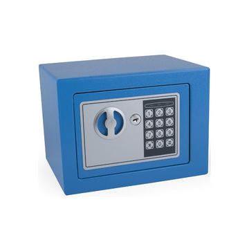 pavo Mini coffre-fort, avec serrure électronique, bleu