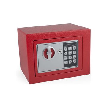 pavo Mini coffre-fort, avec serrure électronique, rouge